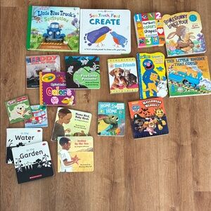 Colorful Children's Board Book Bundle Set‎